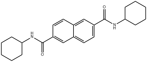 N,N'-二环己基-2,6-萘二甲酰胺 结构式