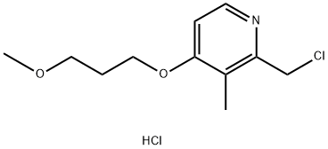 2-Chloromethyl-3-methyl-4-(3-methoxypropoxy)pyridine hydrochloride Struktur