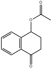 4-oxo-1,2,3,4-tetrahydronaphthalen-1-yl acetate Struktur