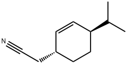 2-Cyclohexene-1-acetonitrile,4-(1-methylethyl)-,(1R-trans)-(9CI) 结构式