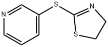 Pyridine, 3-[(4,5-dihydro-2-thiazolyl)thio]- (9CI) 结构式