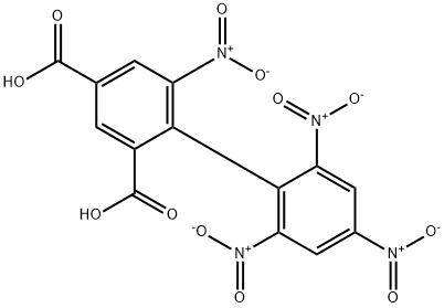 5-nitro-4-(2,4,6-trinitrophenyl)benzene-1,3-dicarboxylic acid 化学構造式