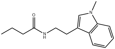 N-butanoyl-5-methyltryptamine Structure