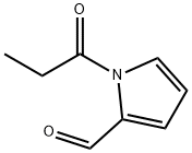 1H-Pyrrole-2-carboxaldehyde, 1-(1-oxopropyl)- (9CI) 结构式