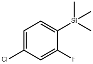 TRIMETHYL(4-CHLORO-2-FLUOROPHENYL)SILANE 96%5-CHLORO-2-(TRIMETHYLSILYL)FLUOROBENZENE,153357-87-0,结构式