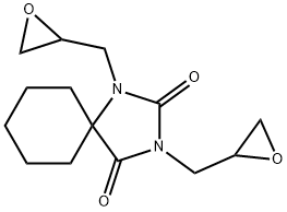 1,3-bis(oxiranylmethyl)-1,3-diazaspiro[4.5]decane-2,4-dione 结构式