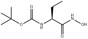 Carbamic acid, [1-[(hydroxyamino)carbonyl]propyl]-, 1,1-dimethylethyl ester, Structure
