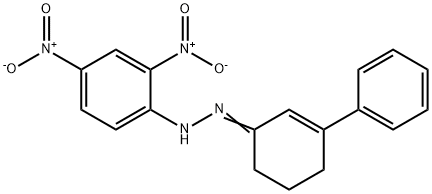 3-Phenyl-2-cyclohexen-1-one 2,4-dinitrophenyl hydrazone Structure