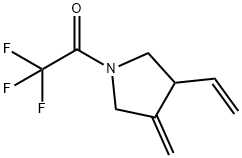 Pyrrolidine, 3-ethenyl-4-methylene-1-(trifluoroacetyl)- (9CI) 结构式