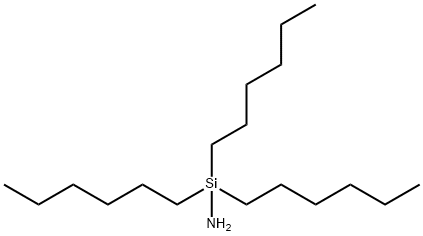 Tri-N-hexylsilylamine Structure