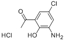 3-AMINO-5-CHLORO-2-HYDROXYACETOPHENONE HYDROCHLORIDE Structure
