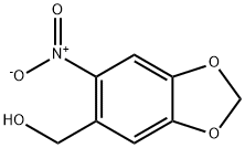 6-硝基-3,4-亚甲基二氧苄乙醇,15341-08-9,结构式