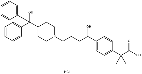 Fexofenadine hydrochloride  Struktur