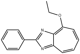 2-フェニル-8-エトキシシクロヘプタイミダゾール 化学構造式