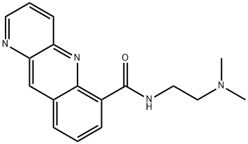 N-(2-(dimethylamino)ethyl)benzo(b)(1,5)naphthyridine-6-carboxamide 结构式