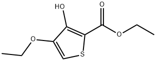 2-Thiophenecarboxylicacid,4-ethoxy-3-hydroxy-,ethylester(9CI) Struktur