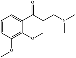 1-(2,3-Dimethyloxyphenyl)-3-(dimethylamino)-1-propanone hydrochloride 结构式