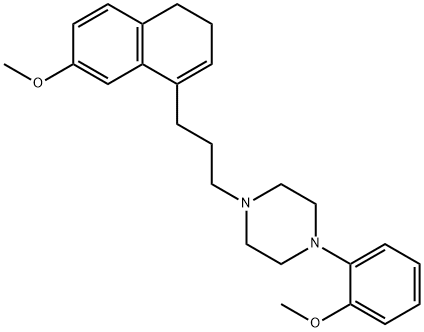 4-(3-(1,2-dihydro-6-methoxynaphthalen-4-yl)-n-propyl)-1-(2-methoxyphenyl)piperazine|