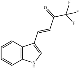 反-1,1,1-三氟-4-(3-吲哚基)-3-丁烯-2-酮,153532-01-5,结构式