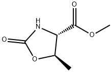 4-Oxazolidinecarboxylicacid,5-methyl-2-oxo-,methylester,(4S,5R)-(9CI) Struktur
