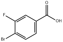 4-Bromo-3-fluorobenzoic acid Struktur