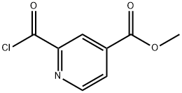 4-Pyridinecarboxylicacid,2-(chlorocarbonyl)-,methylester(9CI) Structure
