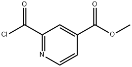 4-Pyridinecarboxylicacid,2-(chlorocarbonyl)-,methylester(9CI) 化学構造式