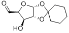 1,2-O-CYCLOHEXYLIDENE-ALPHA-D-XYLOPENTODIALDO-1,4-FURANOSE Structure