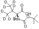 L‐バリン‐D8‐N‐T‐BOC 化学構造式