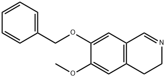 7-BENZYLOXY-6-METHOXY-3,4-DIHYDRO-ISOQUINOLINE Struktur