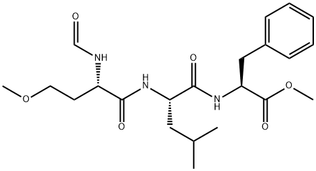 formyl-methylhomoseryl-leucyl-phenylalanine methyl ester 化学構造式