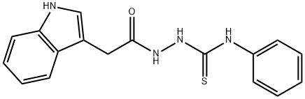 2-[2-(1H-indol-3-yl)acetyl]-N-phenyl-1-hydrazinecarbothioamide,153595-90-5,结构式
