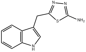 5-(1H-indol-3-ylmethyl)-1,3,4-Thiadiazol-2-amine Structure