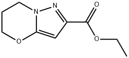 ETHYL 6,7-DIHYDRO-5H-PYRAZOLO[5,1-B][1,3]OXAZINE-2-CARBOXYLATE Struktur
