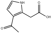 1H-Pyrrole-2-acetic acid, 3-acetyl- (9CI) Structure