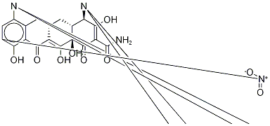 9-硝基米诺环素硫酸盐盐,153621-80-8,结构式
