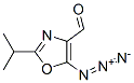 4-Oxazolecarboxaldehyde,  5-azido-2-(1-methylethyl)- 结构式