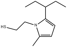 2-(2-methyl-5-pentan-3-yl-pyrrol-1-yl)ethanethiol,153686-90-9,结构式