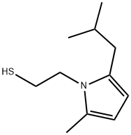 2-[2-methyl-5-(2-methylpropyl)pyrrol-1-yl]ethanethiol 结构式