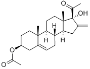 16-METHYLENE-17ALPHA-HYDROXYPREGNENOLONE 3-ACETATE Struktur