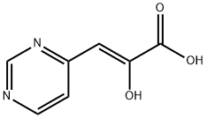 2-Propenoic acid, 2-hydroxy-3-(4-pyrimidinyl)-, (Z)- (9CI) Struktur