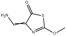 5(4H)-Thiazolone,  4-(aminomethylene)-2-methoxy- Structure