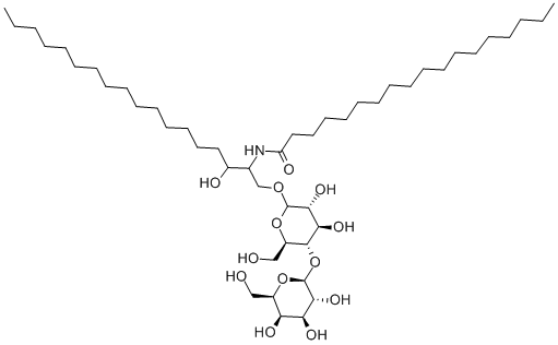 1-O-[BETA-D-LACTOSYL]-N-OCTADECANOYL-DL-DIHYDROSPHINGOSINE,15373-20-3,结构式