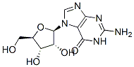 7-beta-ribofuranosylguanine Struktur