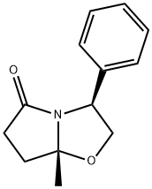 (3S-CIS)-7A-METHYL-3-PHENYLTETRAHYDROPYRROLO[2,1-B]OXAZOL-5(6H)-ONE Struktur