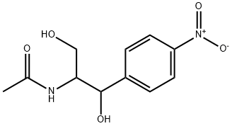N-acetyl-4-nitrophenylserinol Struktur