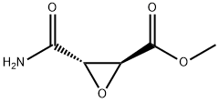 Oxiranecarboxylic acid, 3-(aminocarbonyl)-, methyl ester, (2S-trans)- (9CI) Structure