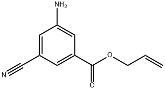 Benzoic acid, 3-amino-5-cyano-, 2-propenyl ester (9CI) Structure