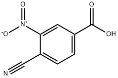 4-氰基-3-硝基苯甲酸, 153775-42-9, 结构式