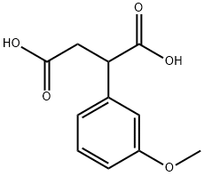2-(3-メトキシフェニル)こはく酸 化学構造式